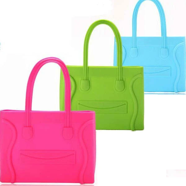 Popular ladies Handbags colorful Jelly silicone Crossbody bags women handbags gel hand bag women