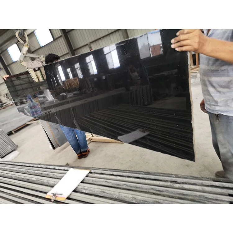 Wholesale Price Custom Size 50mm Thick Popular Cosmic Polish Absolute Black Granite