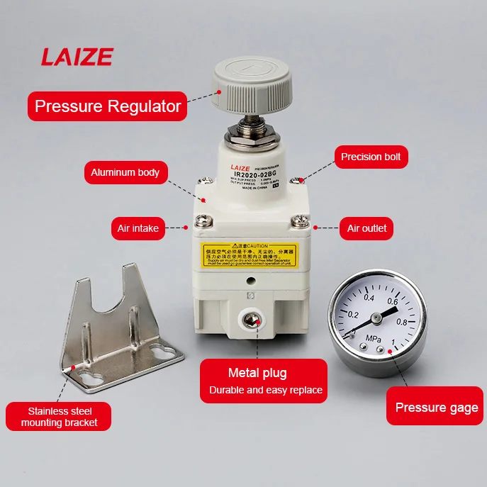 SMC Type IR Series IR2000-02 Precision Air Regulator Air Source Treatment