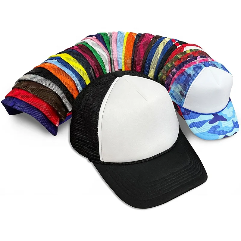 HN0001 Wholesale sublimation OTTO Sport gorros custom 3D embroidery cotton Veracap Foam Baseball Mesh net Trucker caps hats