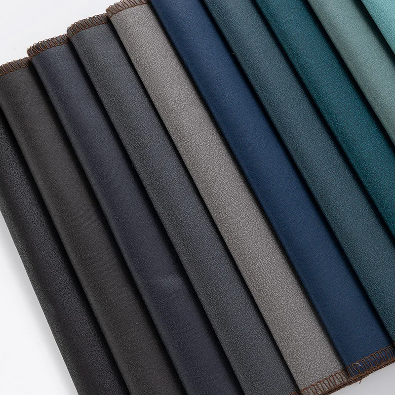 Soft 0.85 mm Imitation Suede Leather  Fabric Artificial Faux Synthetic PU Leather for Sofa Bags and Shoes Lining Sofa