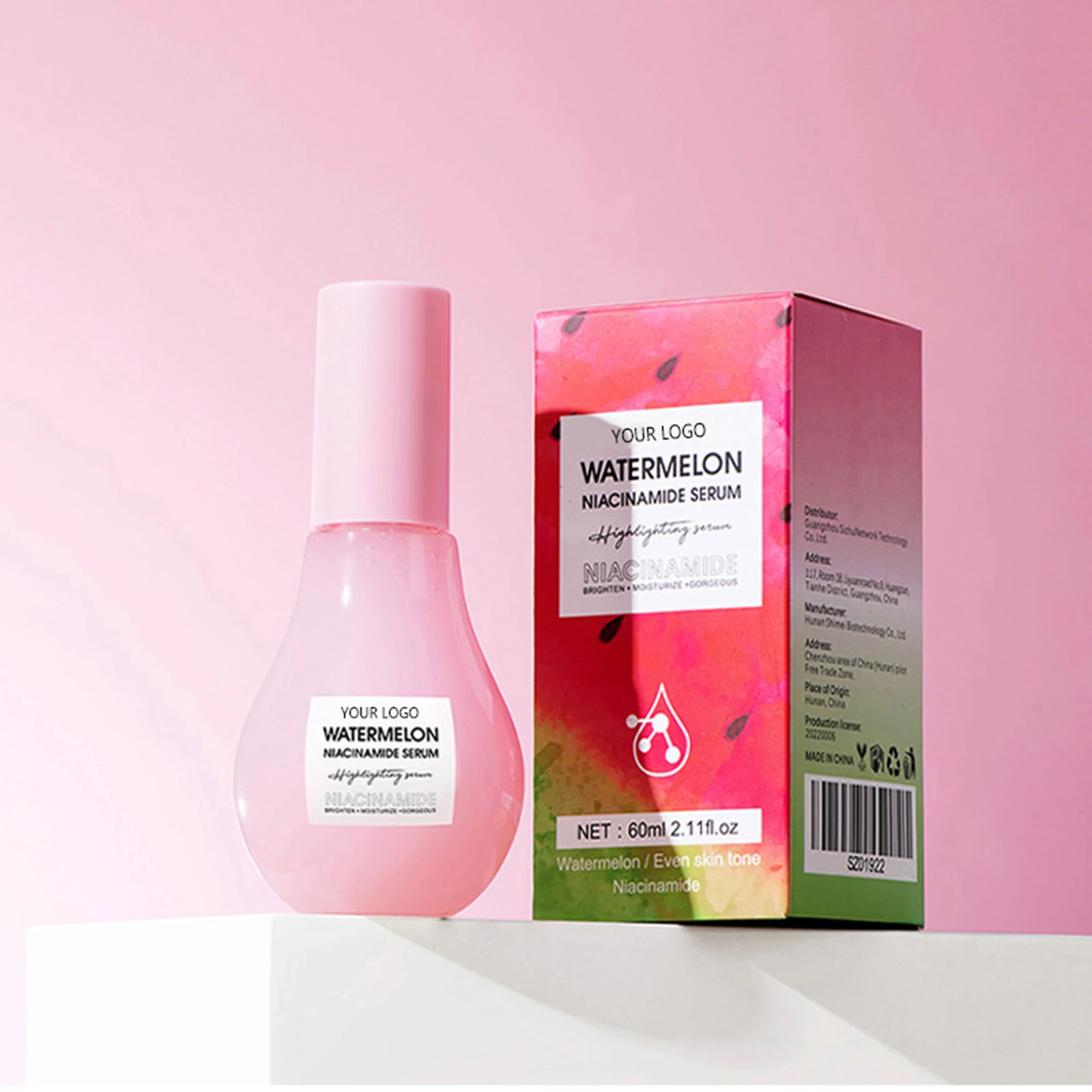 Organic whitening skin care serum Stretch Marks Removal Niacinamide Dark Spot Anti Aging Hydrating lightening watermelon Serum