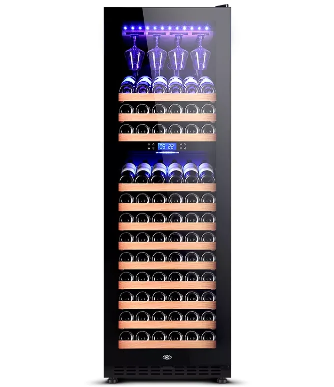 Odino Wine Cooler Wine Refrigerator Beverage Cooler with Double-Layer Tempered Glass Door 508L 168 bottle large capacity fridge