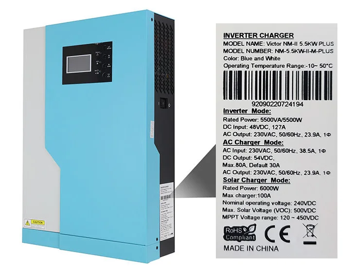 Factory Price 48V 5KW 5500 Watt 5KVA MPPT Solar Inverter
