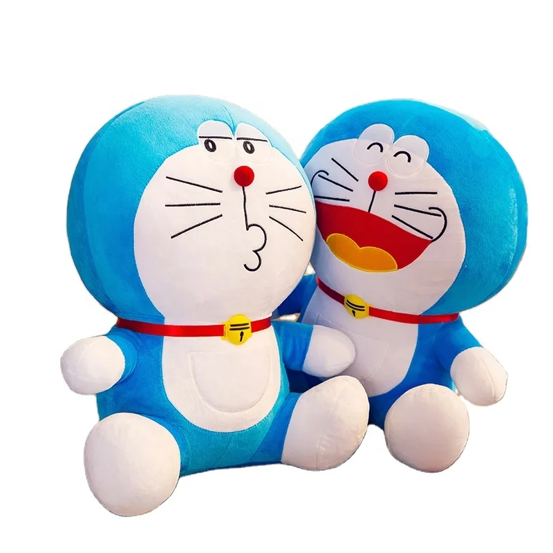 Hot Anime 25cm Stand Dorae-mon Plush Toy Cute Cat Doll Soft Plush Animal Pillow Baby Toy Children Gift Dorae-mon Doll