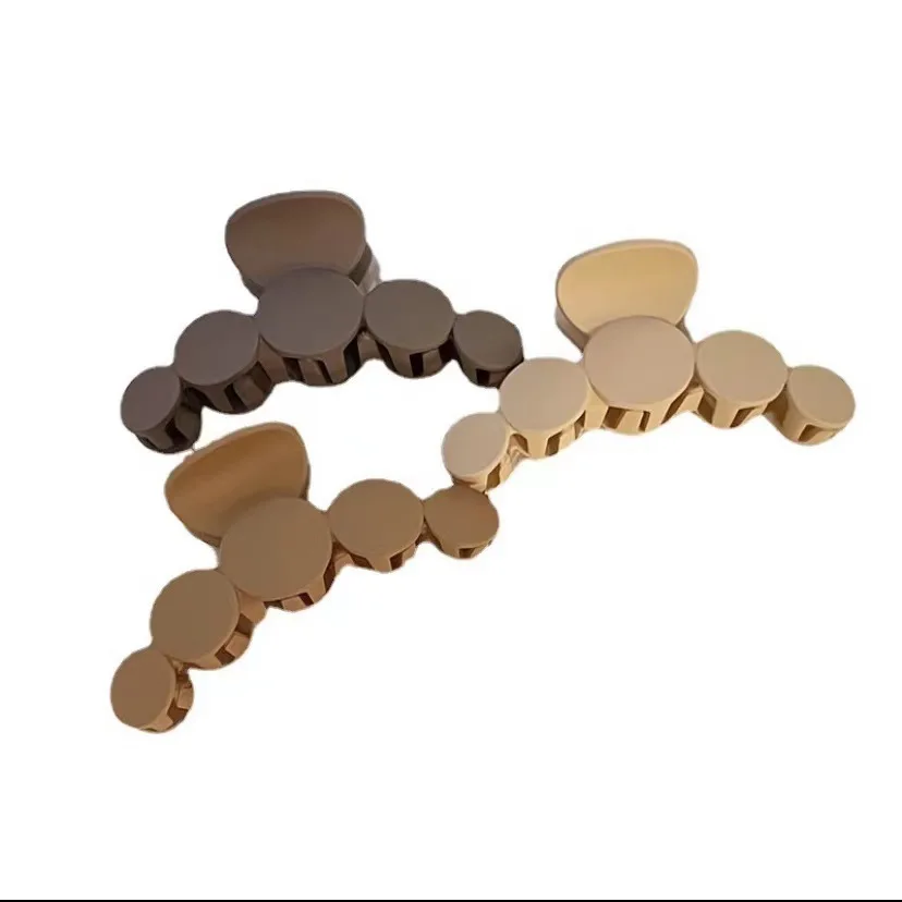 Wholesale New design Grind arenaceous Five round big Hair Claw Clip For Women