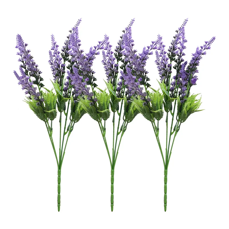 Artificial Centerpiece Flower Lavender Fake Flowers For Wedding Living Room Decoration Artificial Faux Bulk Flowers Realistic