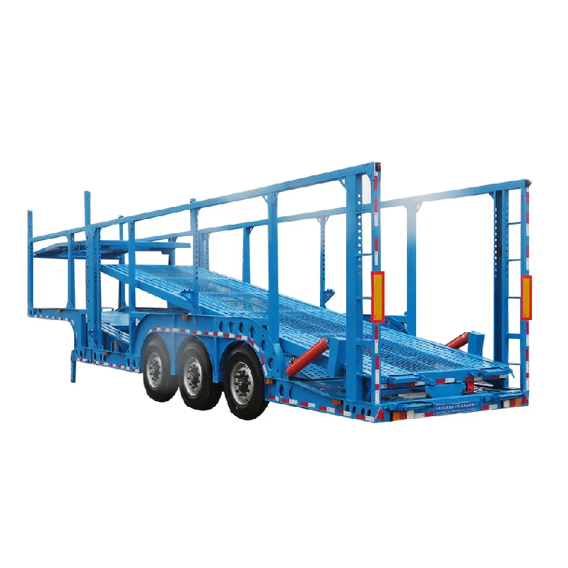 Brand new Load 6-8Units Car Double Floor Steel Chassis Auto Vehicle Transport Car Carrier Transport trailers for pickup trucks