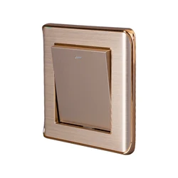 Simple light luxury switch One open gold acrylic wall switch