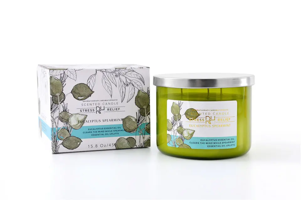 High End 3 Wick Candles Custom Private Label Glass Bottle Scented Candles Luxury Gift Set 3 Wick Scented Candle