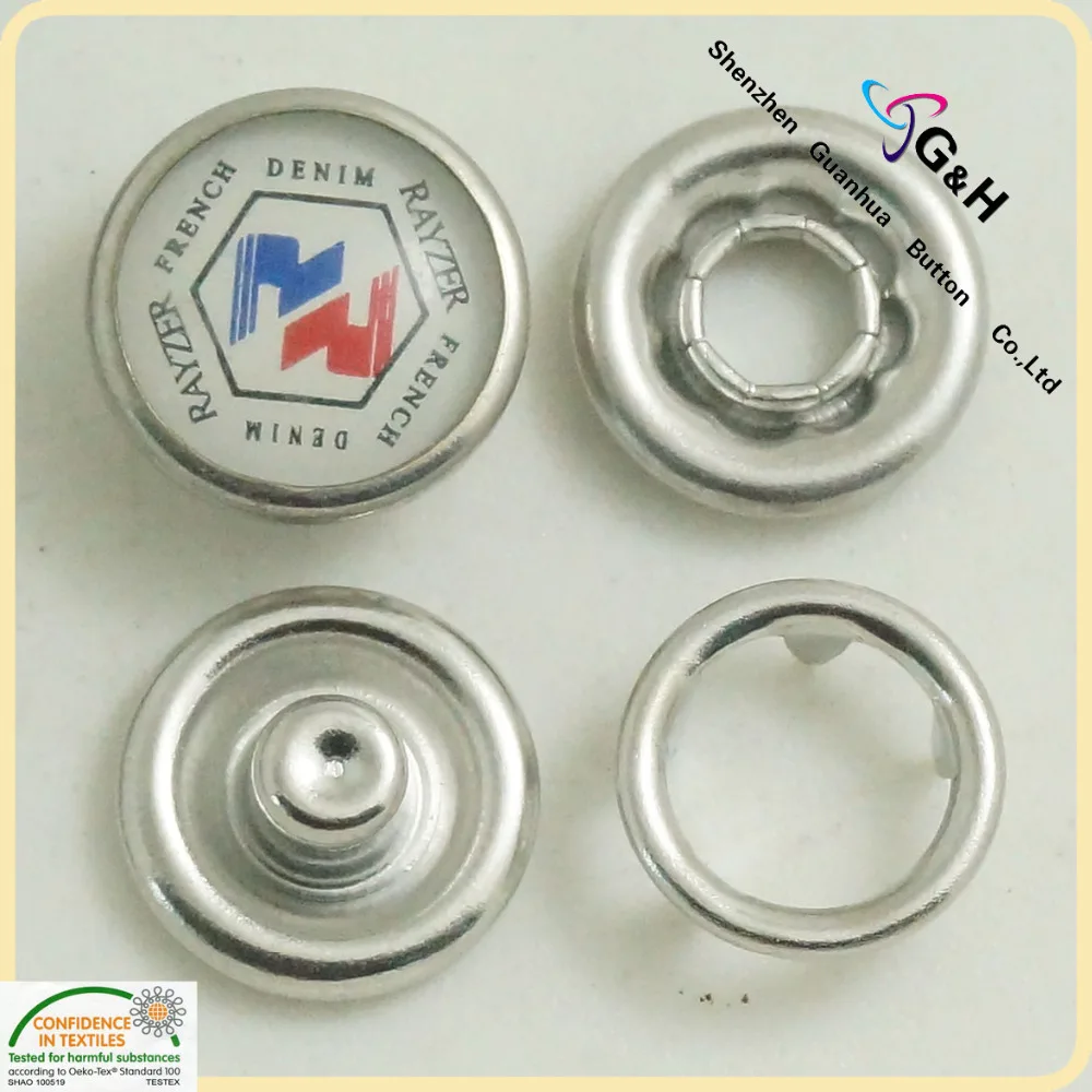 Wholesale Metal Garment Accessories Pearl prong snap buttons