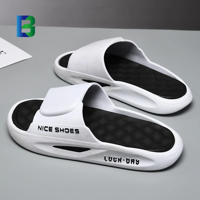 Outsole EVA Air Cushion Custom Men OEM Slides Slippers Mens Slides Slippers Rubber Sandals