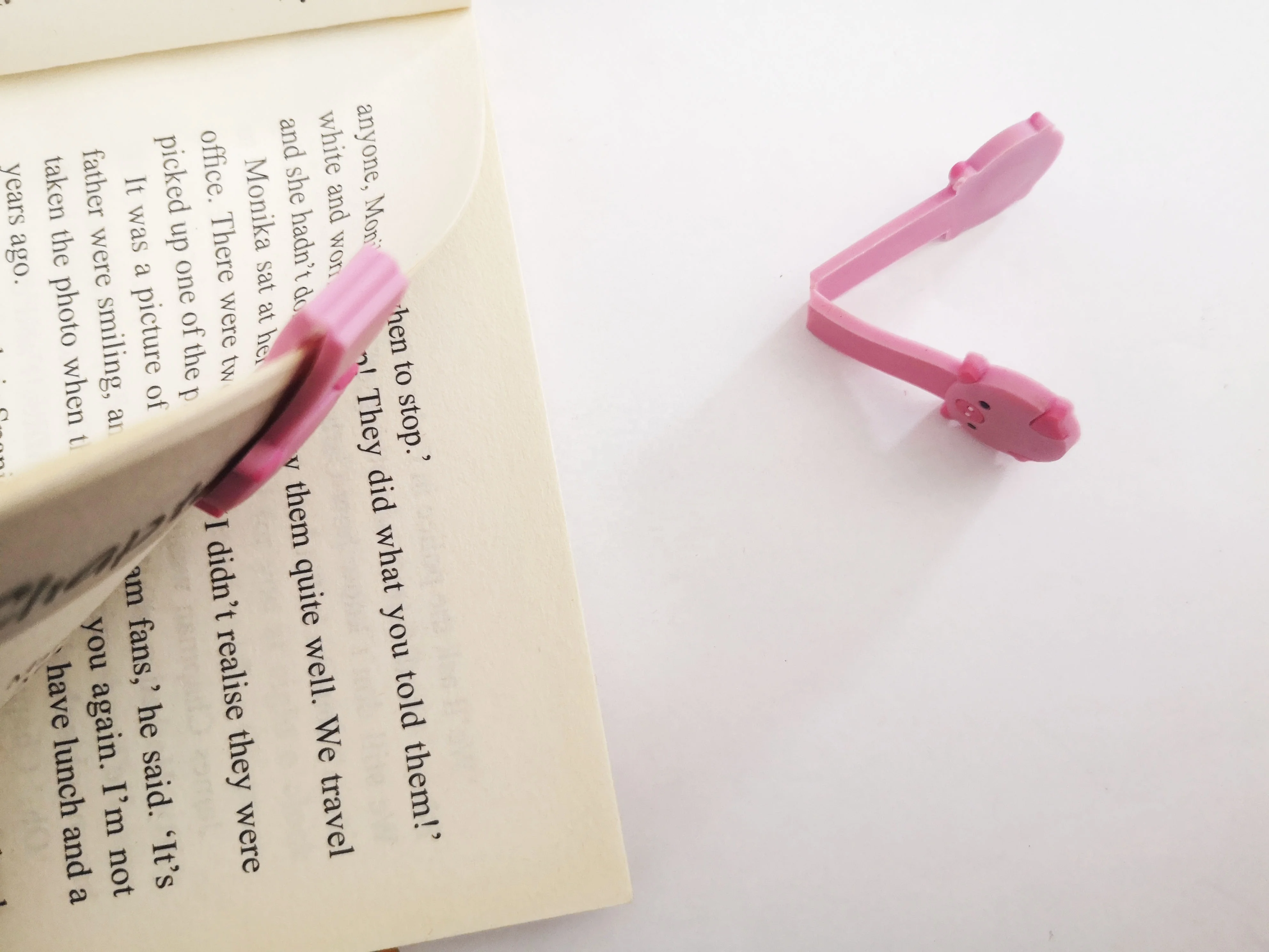 Японская и корейская мода, популярные пластиковые закладки, сделанные на заказ формы, 3D мягкий ПВХ/резиновый розовый милый поросенок, магнитный зажим для бумаги