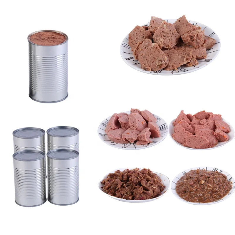 Factory High Quality Custom Canned Pet Treats Cat dog Snacks 375g Beef chicken vegetables Taste Dog Cat Wet Cans Food Canned