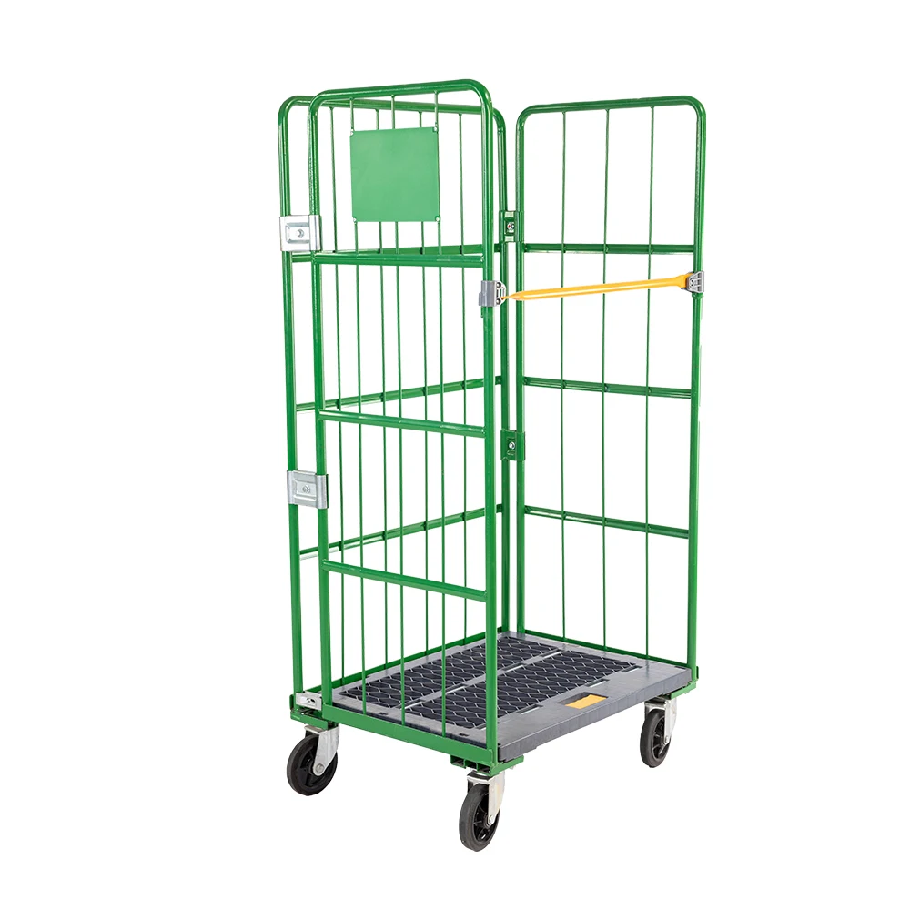 Подвижный контейнер для хранения материалов стальной роликовый багги с колесами