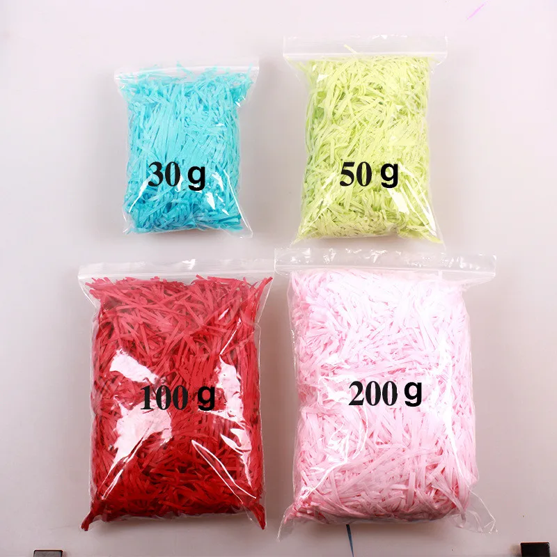  Multi-color Wholesale shredded tissue paper crinkle for gift protection raffia