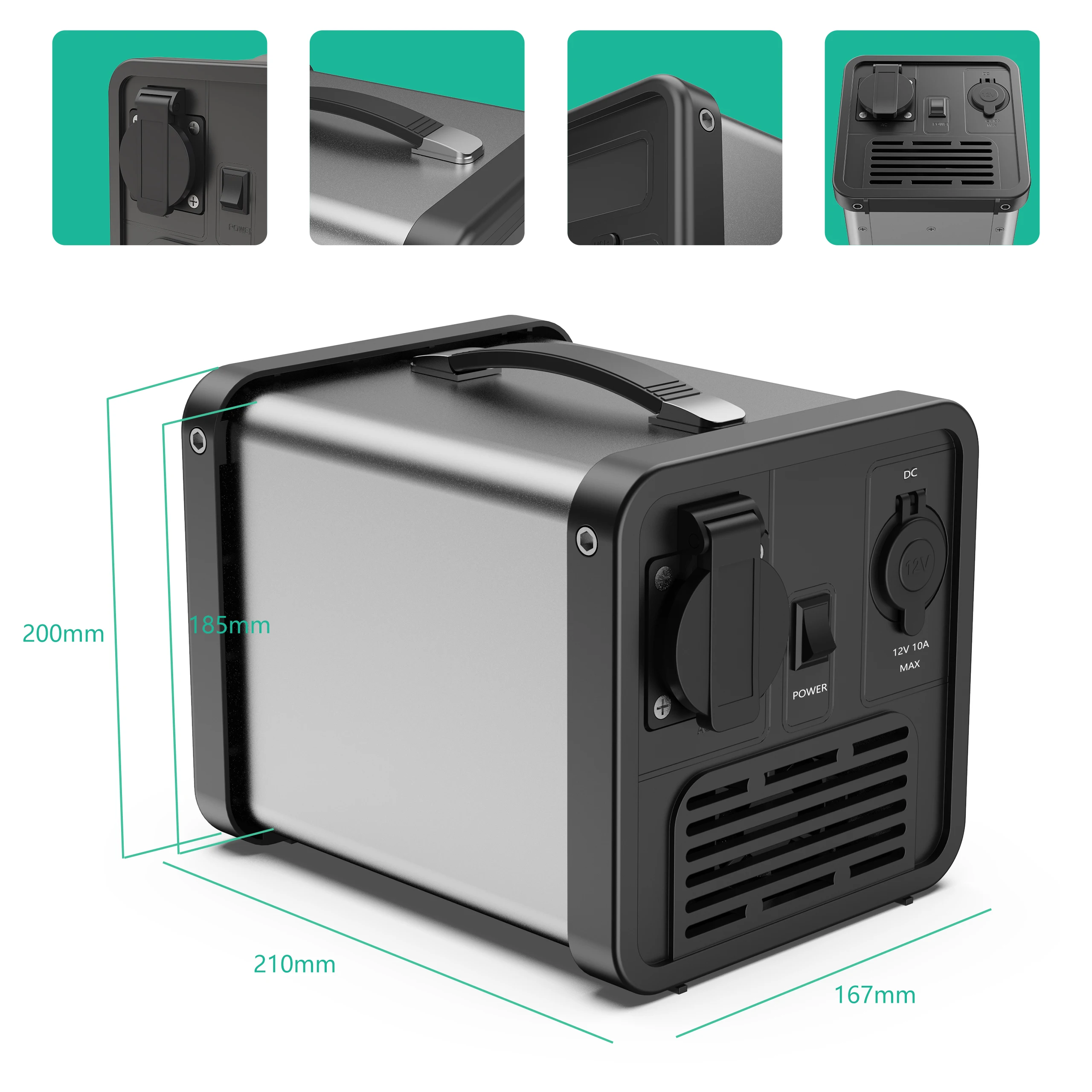 Portable Power Station 300W Portable Power Source Portable Power Supply