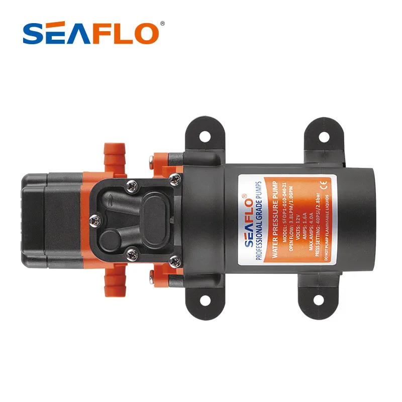 SEAFLO micro electric diaphragm pump 12V boiled water steam boiler machine rehydration pump 4 feet suction lift DC water pump