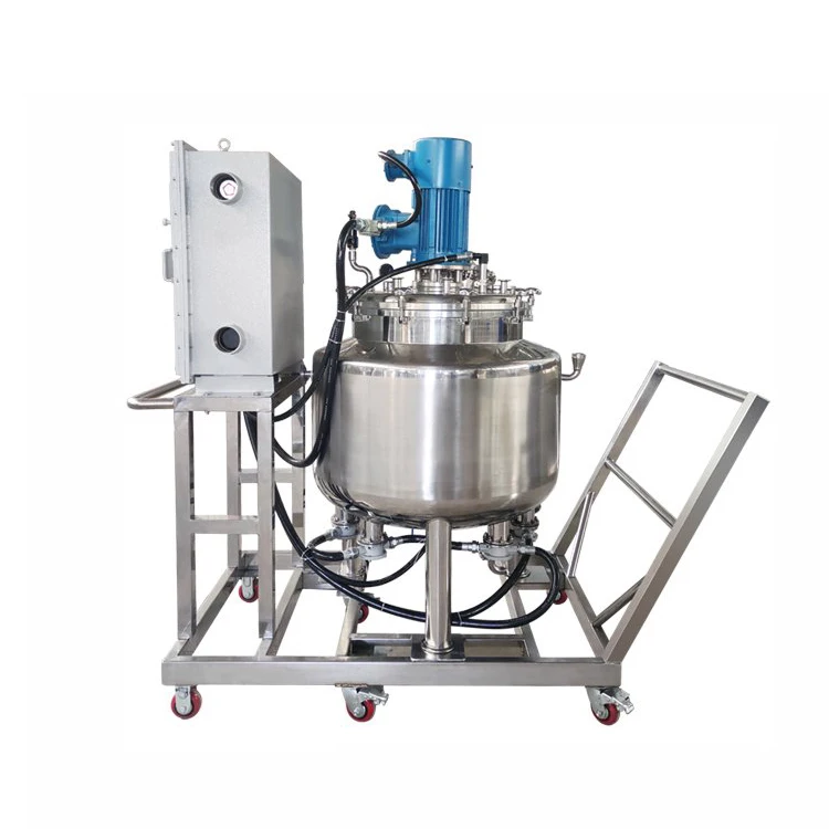 Stainless steel vacuum homogenizer mixing tank double jacketed mixing tank