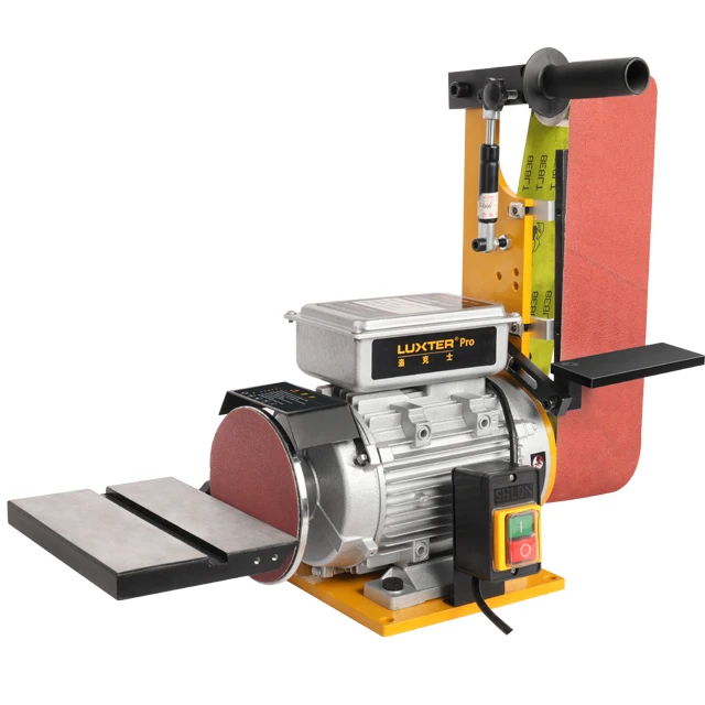 LUXTER Belt Sander Vertical/Horizontal Dual-use 2200W Grinding Machine bench Grinder Sander Professional Level