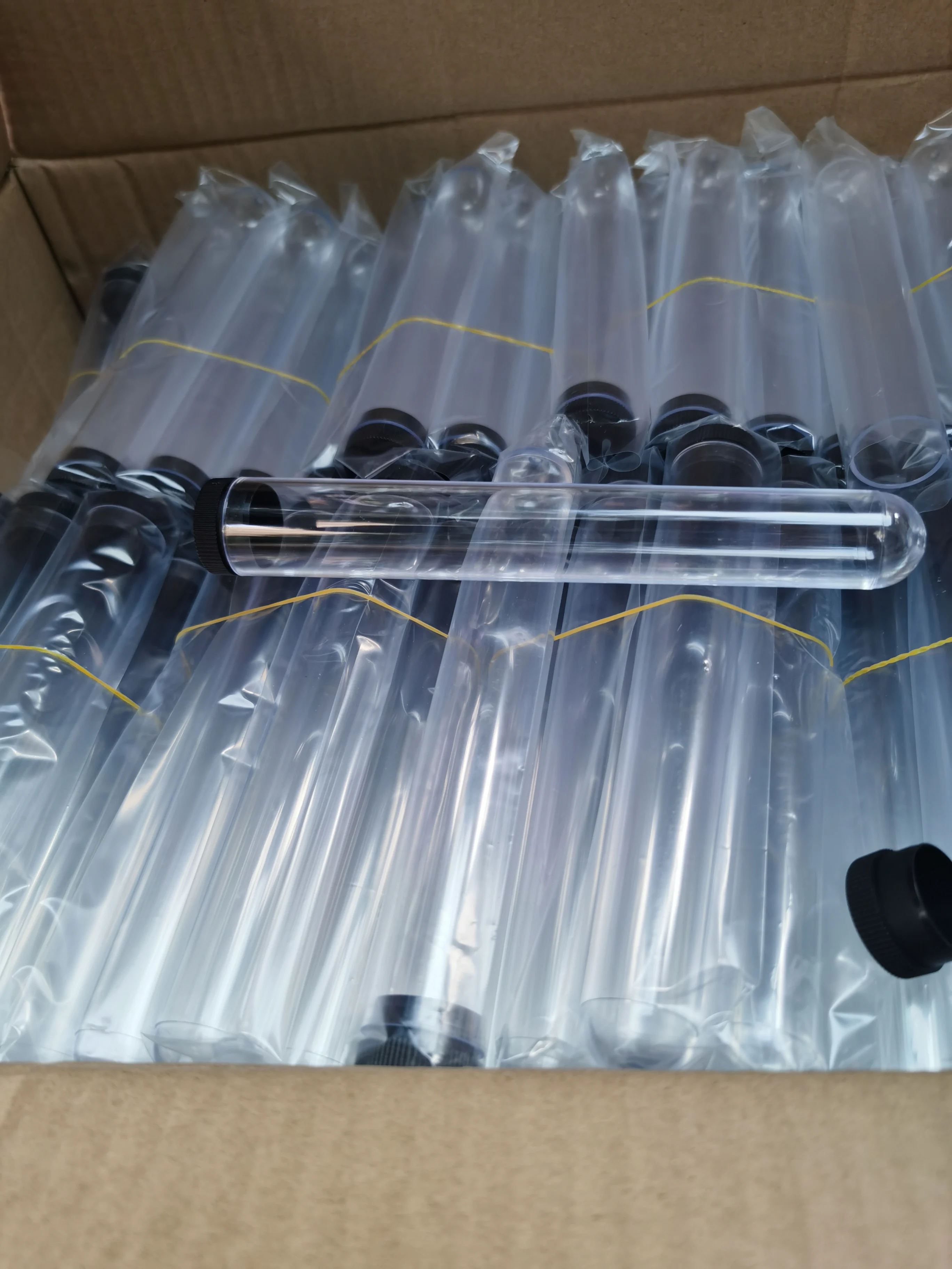 2022 Best sell Clear plastic Cigar Tubes 22mm x 162mm