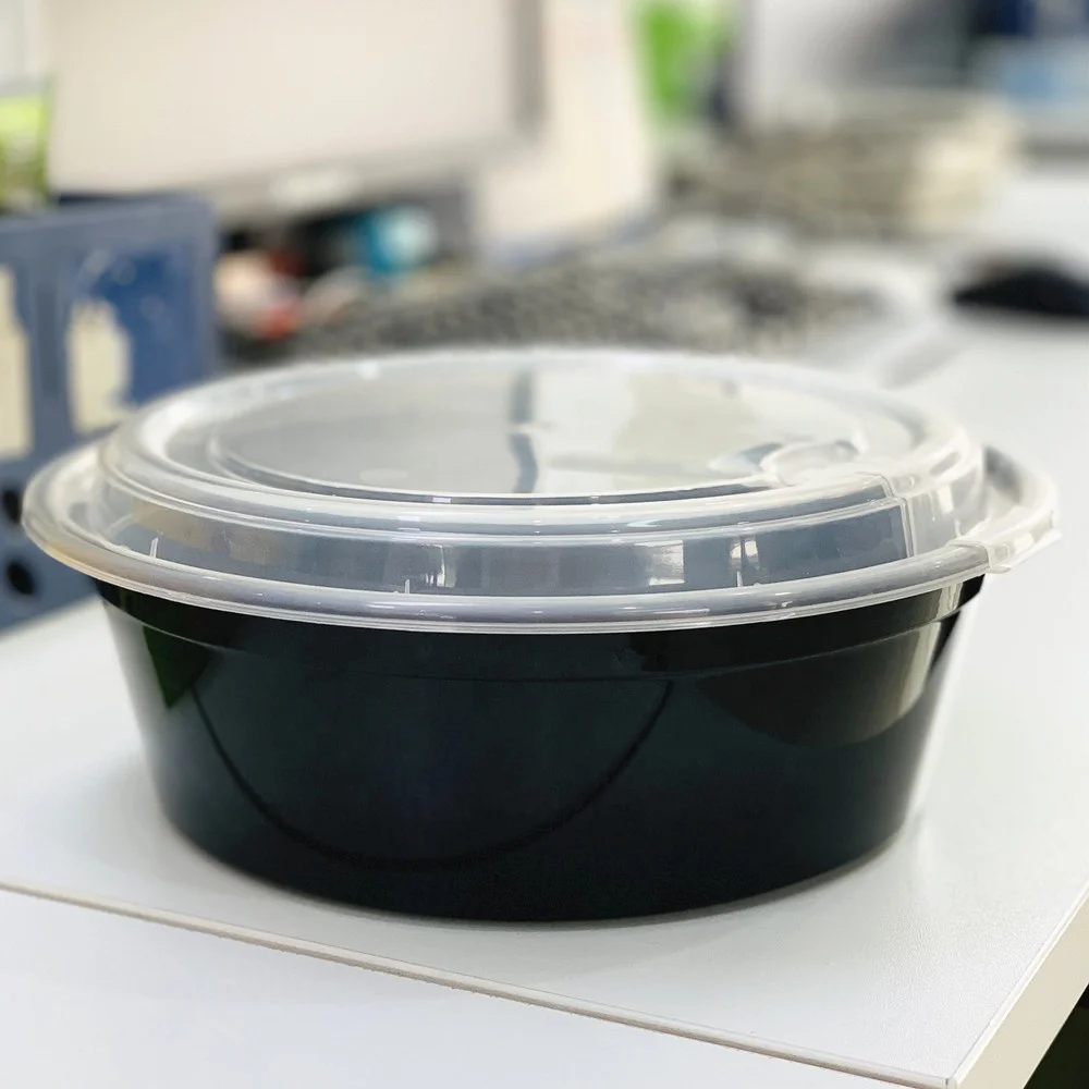 China Supplier Microwave Safe 2000ML 68OZ Round Plastic Bowl Container