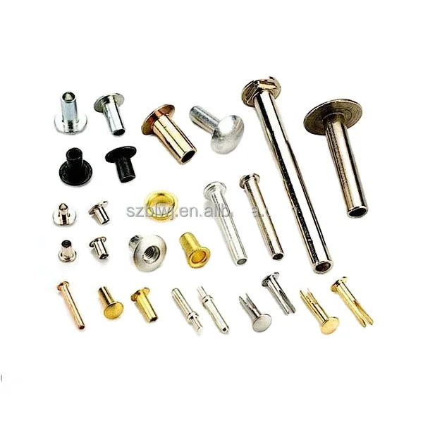 Полая заклепка из латуни и стали