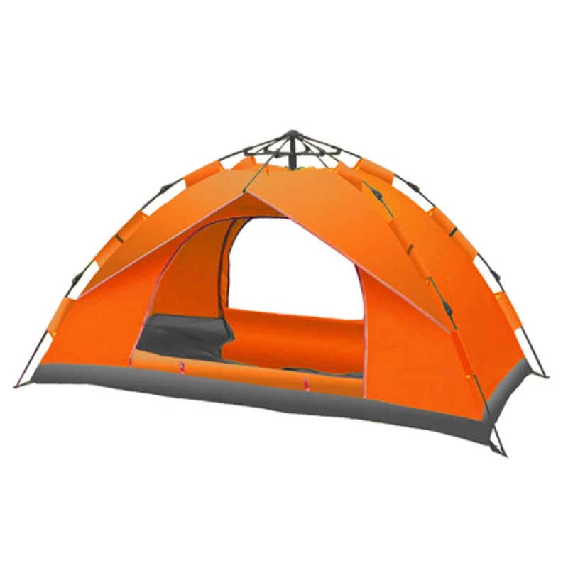 Outdoor  blue camping folding automatic tent 3-4 people beach easy speed open tent
