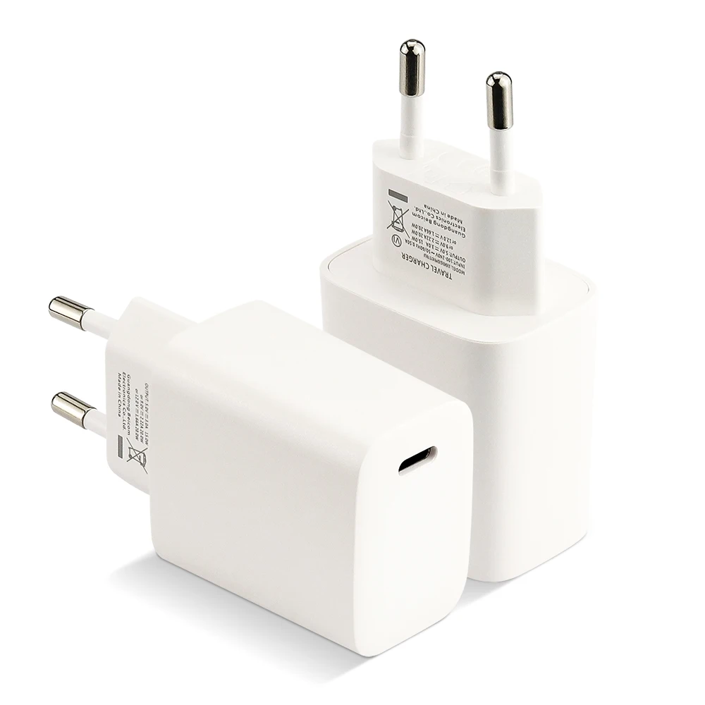 Wholesale PD 20W  Charger For iPhone 13 Mobile Phone EU Plug 20W Type C Fast Charging Wall Charger Adapter
