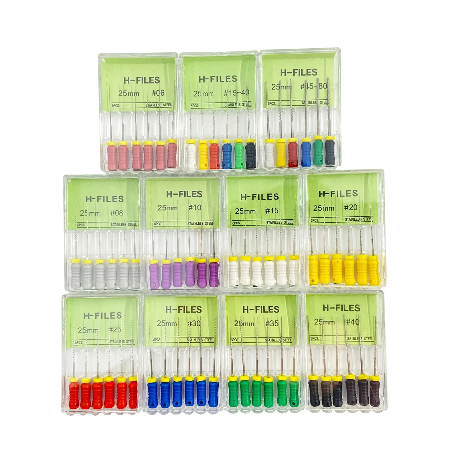 Hot selling endo files stainless steel H-flies root canal files reamer