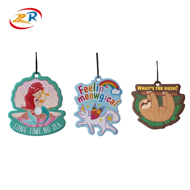 Cartoon Paper Custom Car Air Freshener Manufacture With Popular Fragrance Scents For Wholesale