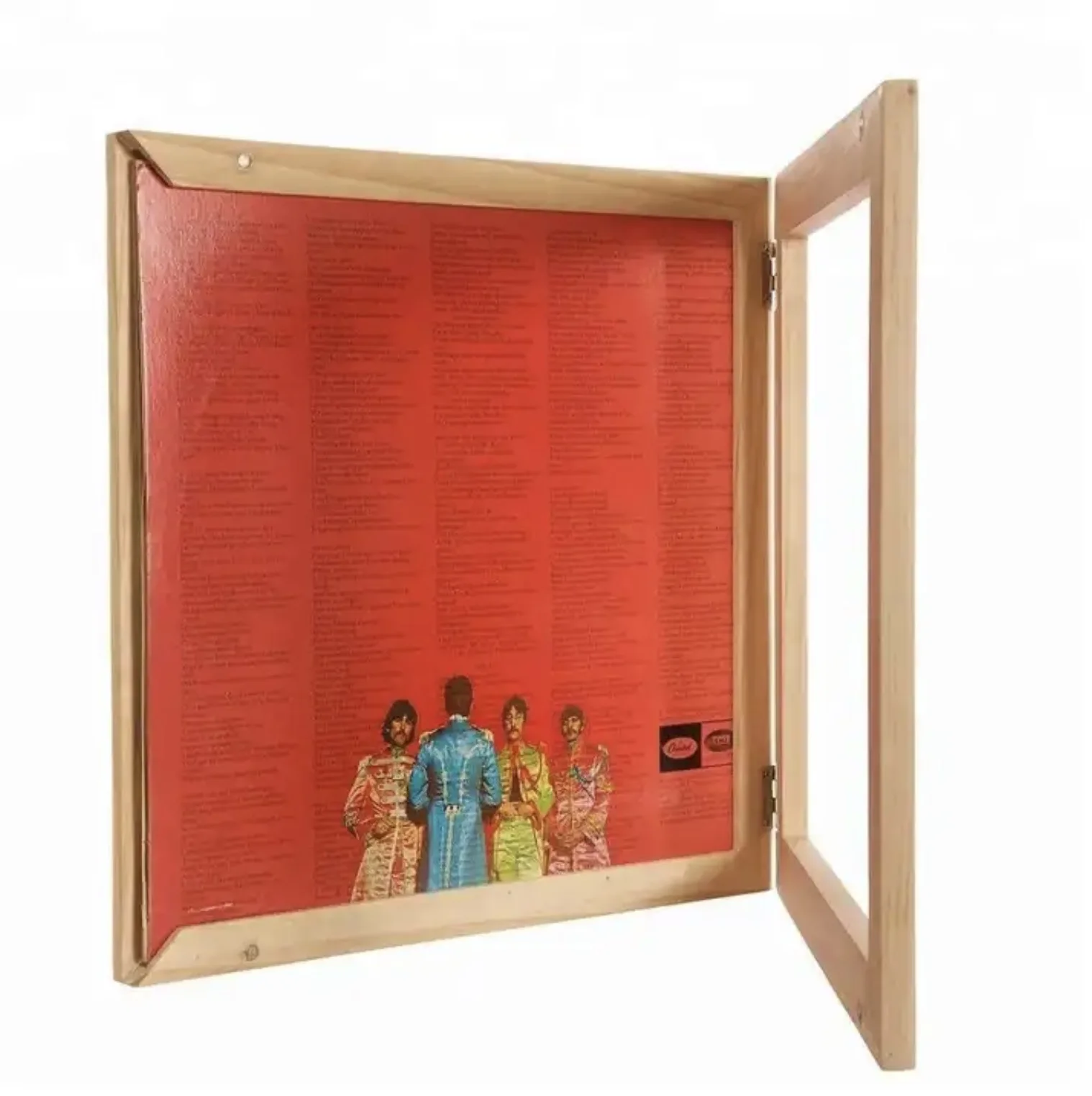 Black Stylish Vinyl Record Frame With Acrylic