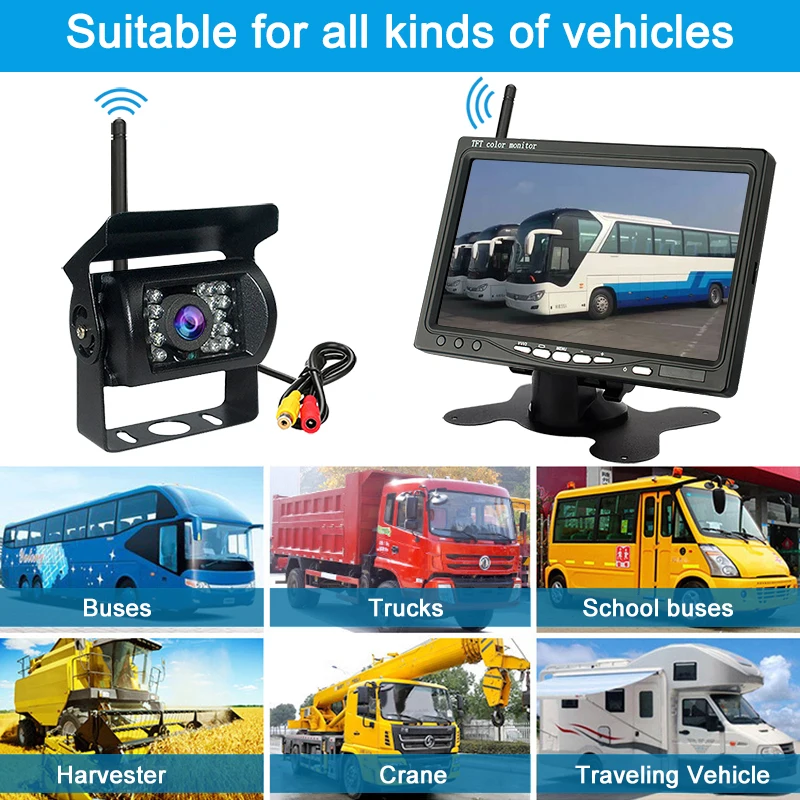 7 inch wireless car display screen monitor lcd screen car monitor