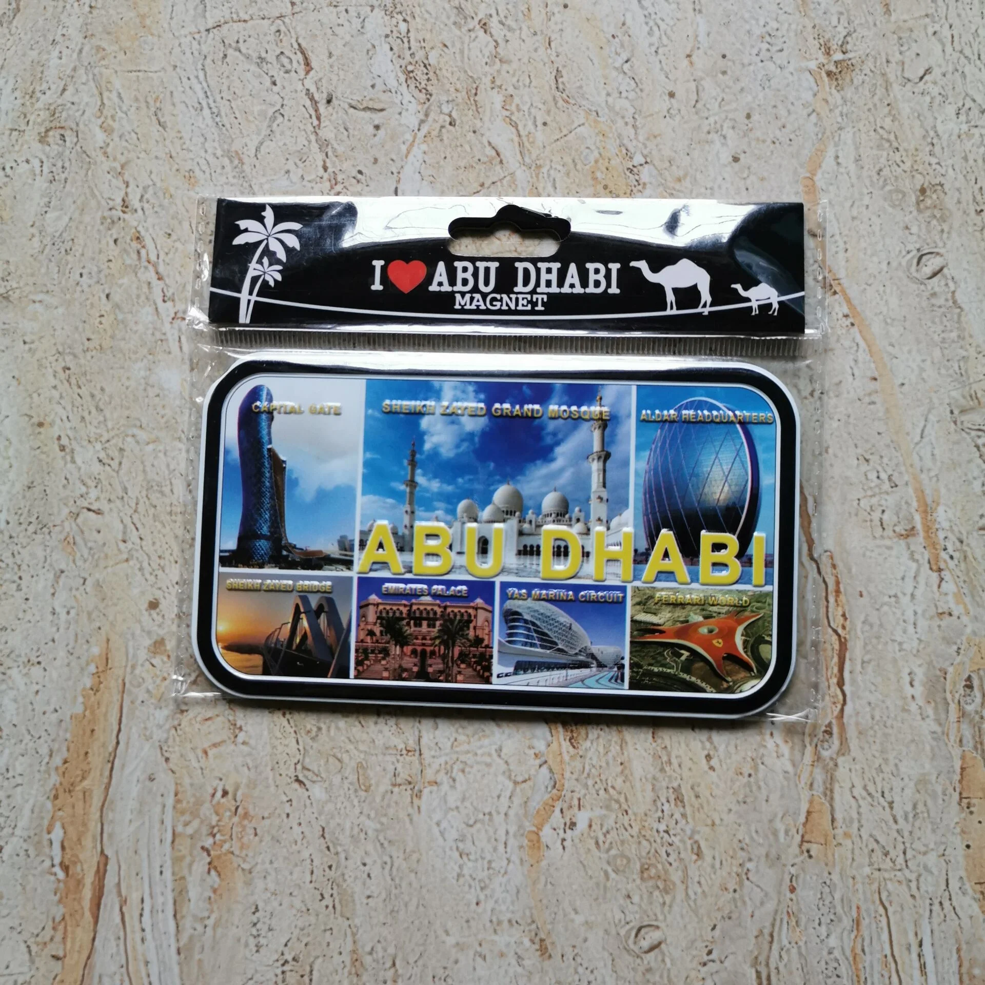 SEDEX Custom Souvenir Metal License Plate Dubai Fridge Magnet