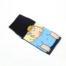 Yueli new design carton cute socks women cotton socks happy socks