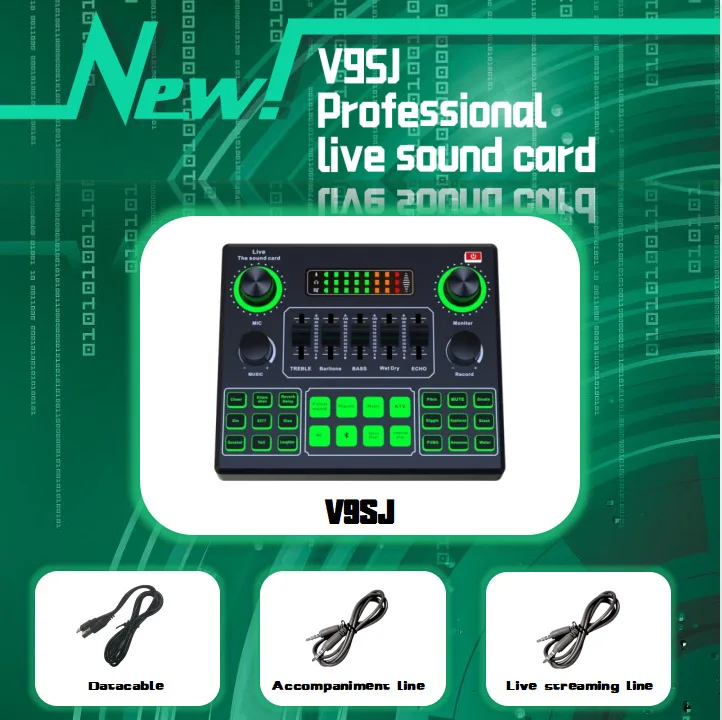 Звуковая карта высокого качества V9SJ АУДИО ЗВУКОВЫЕ КАРТЫ профессиональный