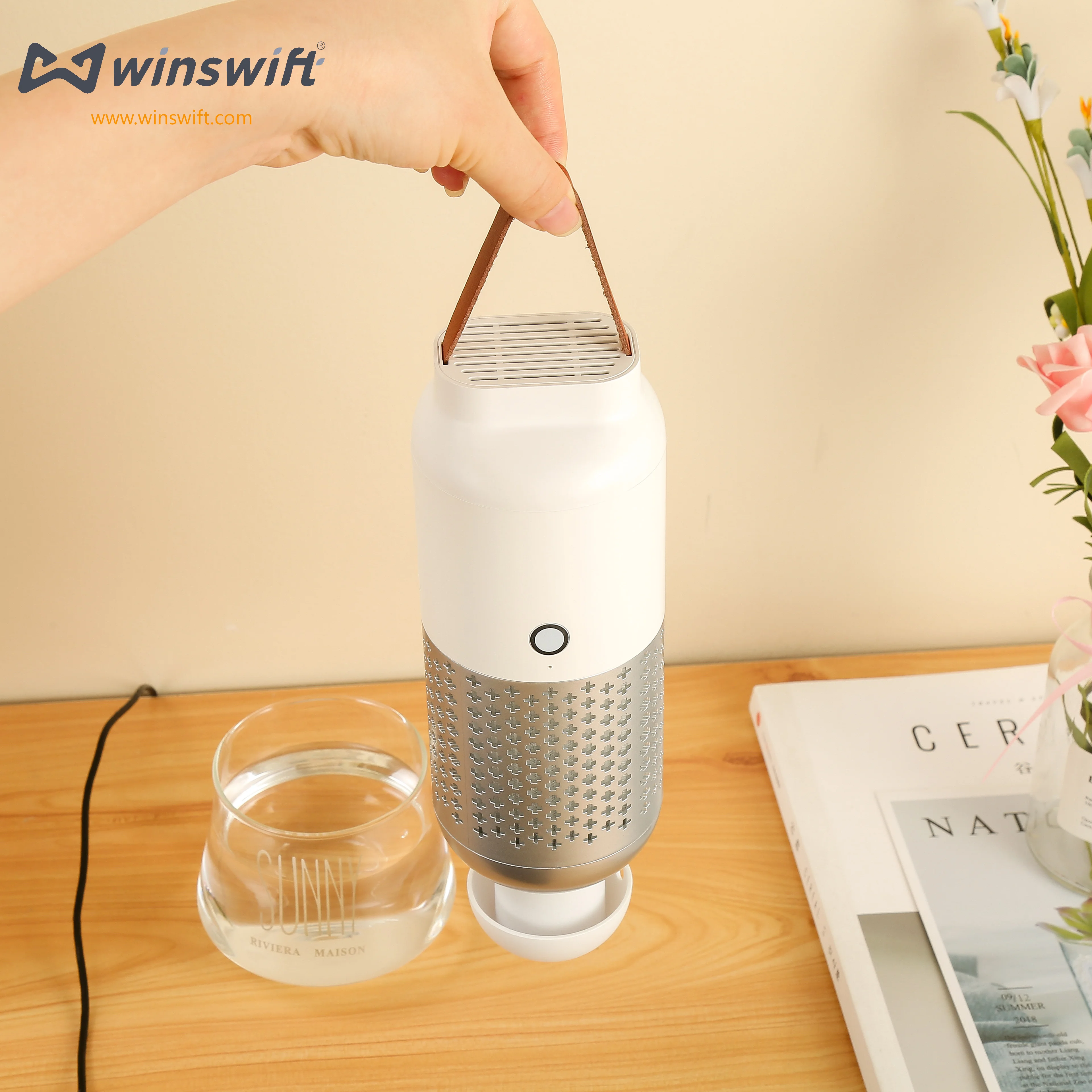 
Korea design Air Humidifier Car Air Purifier Portable Romantic Color Light Ultrasonic Humidificador Hydration Mist Spray 