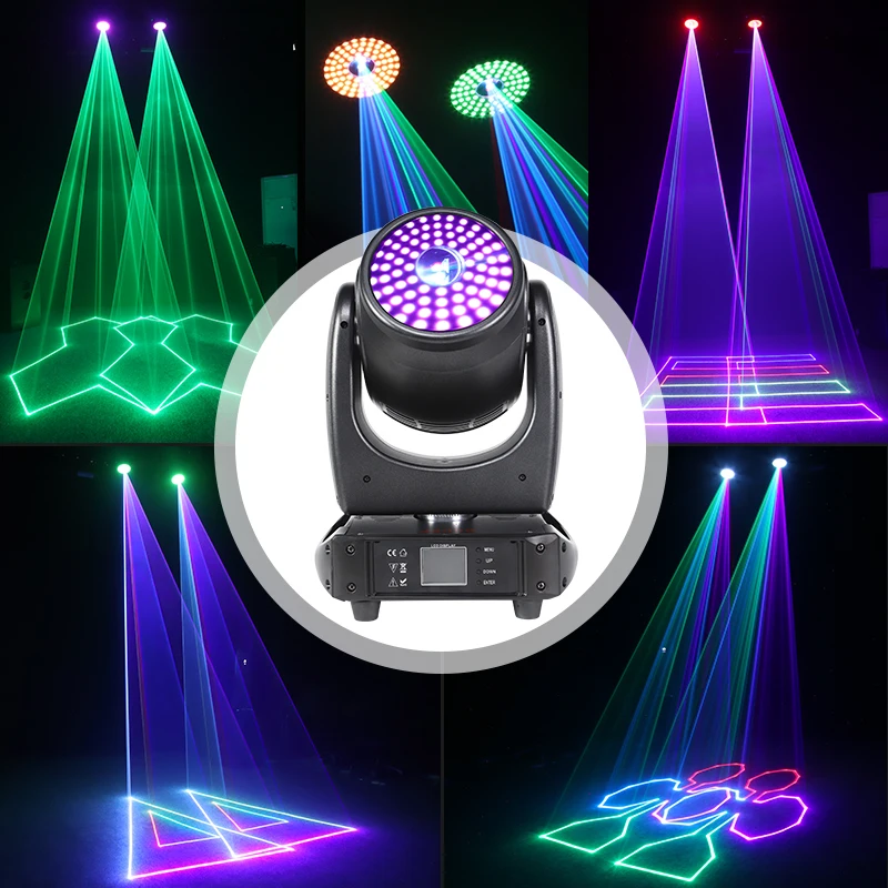 Новый 3 Вт движущаяся головка лазерный RGB Полноцветный анимационный свет для Dj Disco Club Bar Event weddage Stage