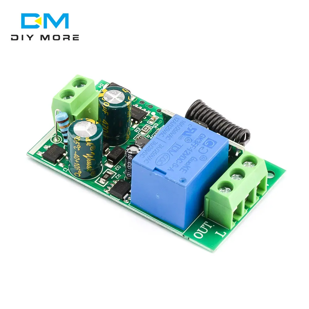 AC220V Relay Switch Module RF Remote Control Switch 315/433MHz 1CH Remote Transmitter RF Relay Receiver Transmitter Module