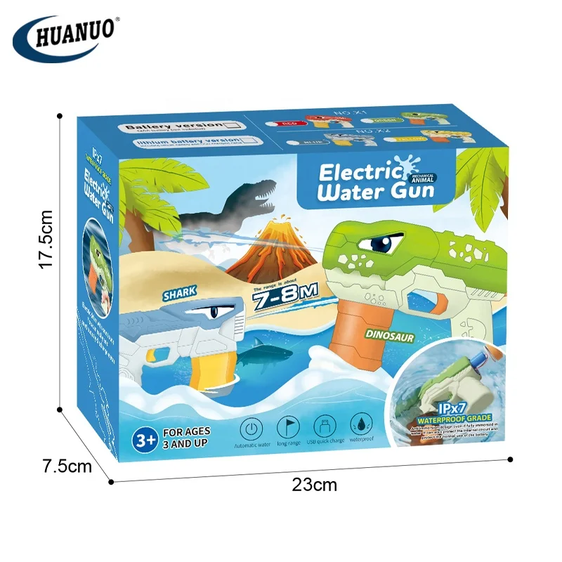 Summer Best Selling Shark Spray Super Water Gun Toys Game Kids Waterproof electric water gun