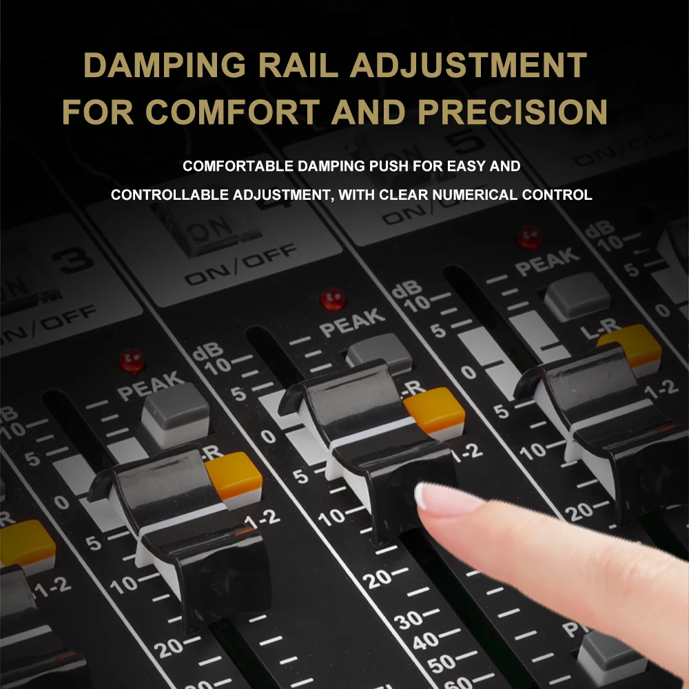 Professional 99DSP 24Bit 48V Audio Mixer with MP3 USB Recording and LED Display for Live Studio Streaming in Clubs