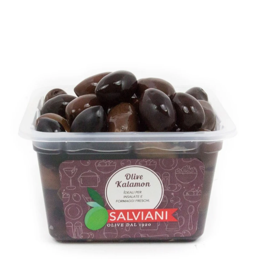 Good Taste Le Ideali Kalamata Olives In Brine G.250 Black Olives Fresh Pickle Production