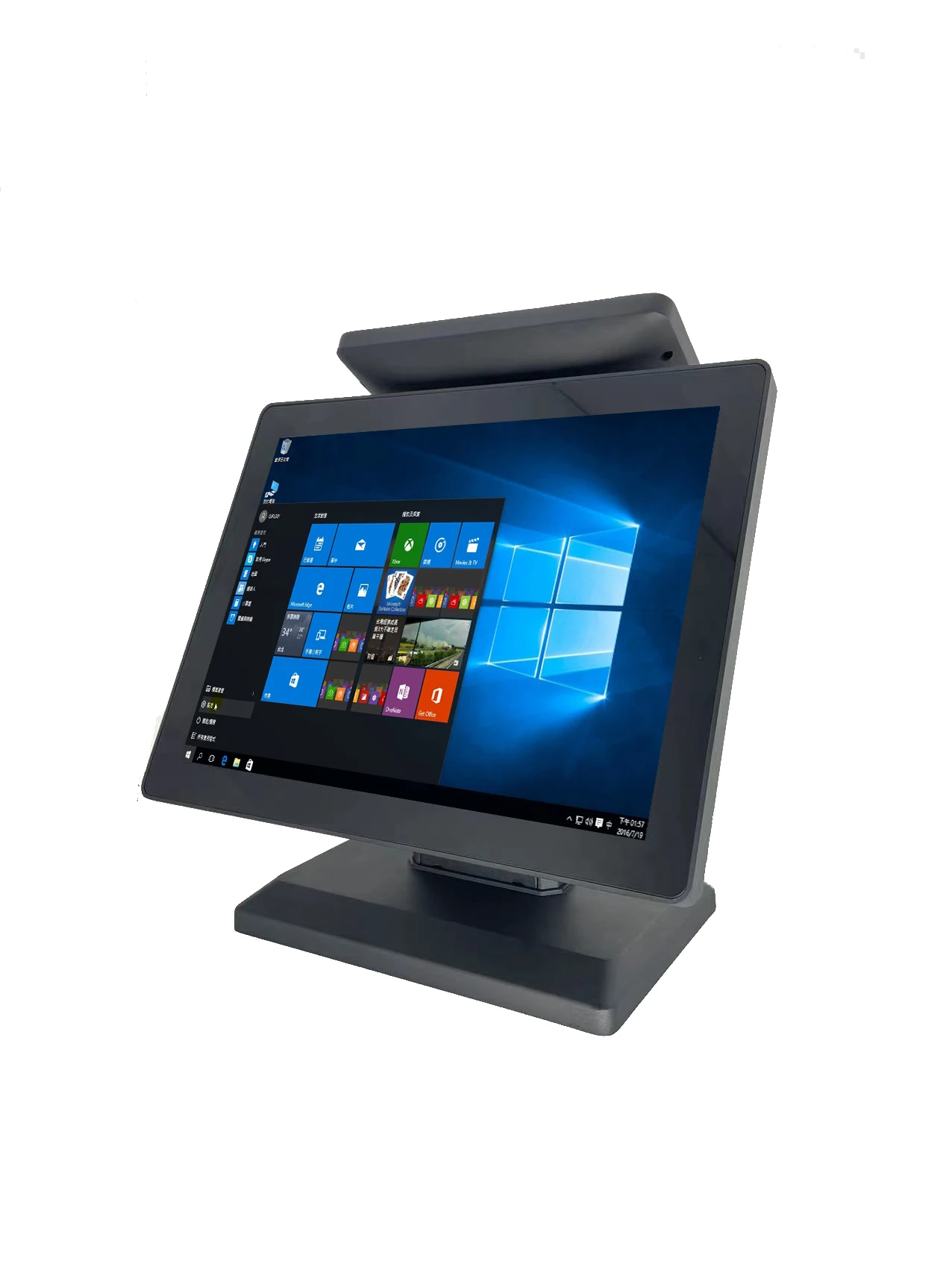 Aonpos алюминиевый сплав Windows Pos розничный кассовый аппарат с электроникой второго экрана все в одном EPOS