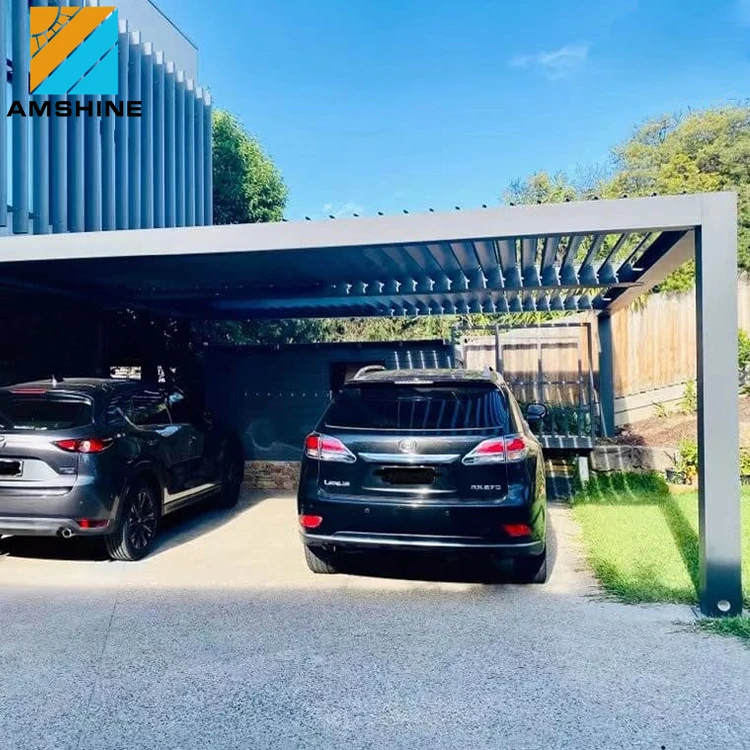 Luxury Aluminum Pergola Garages Canopies Carports Metal Frame Carports for Car Parking