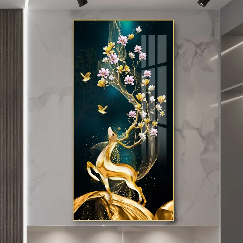 Glistening Crystal Porcelain Art High end water crystal porcelain painting with black background sketch girl