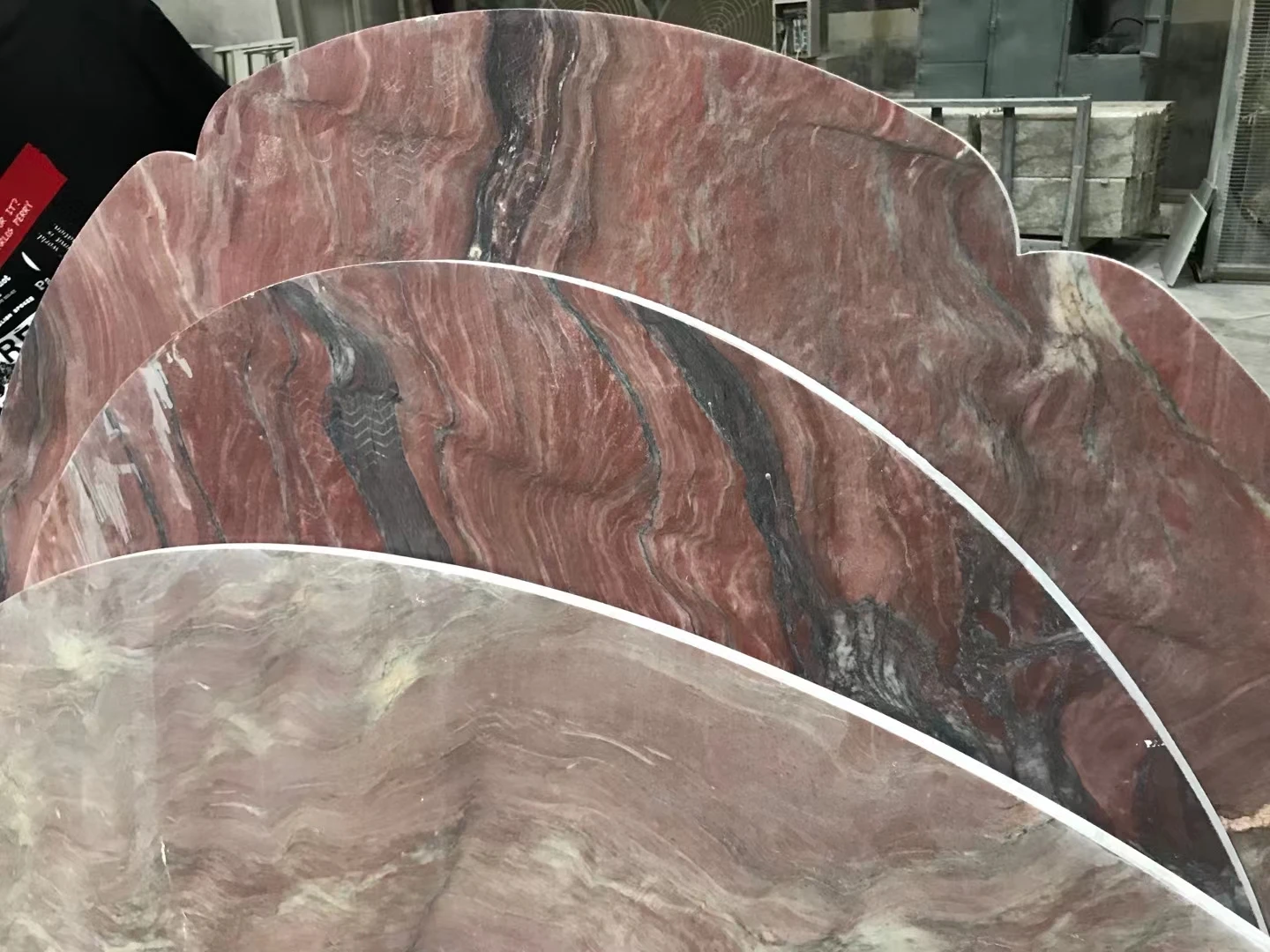 Fire red fusion quartzite slab price