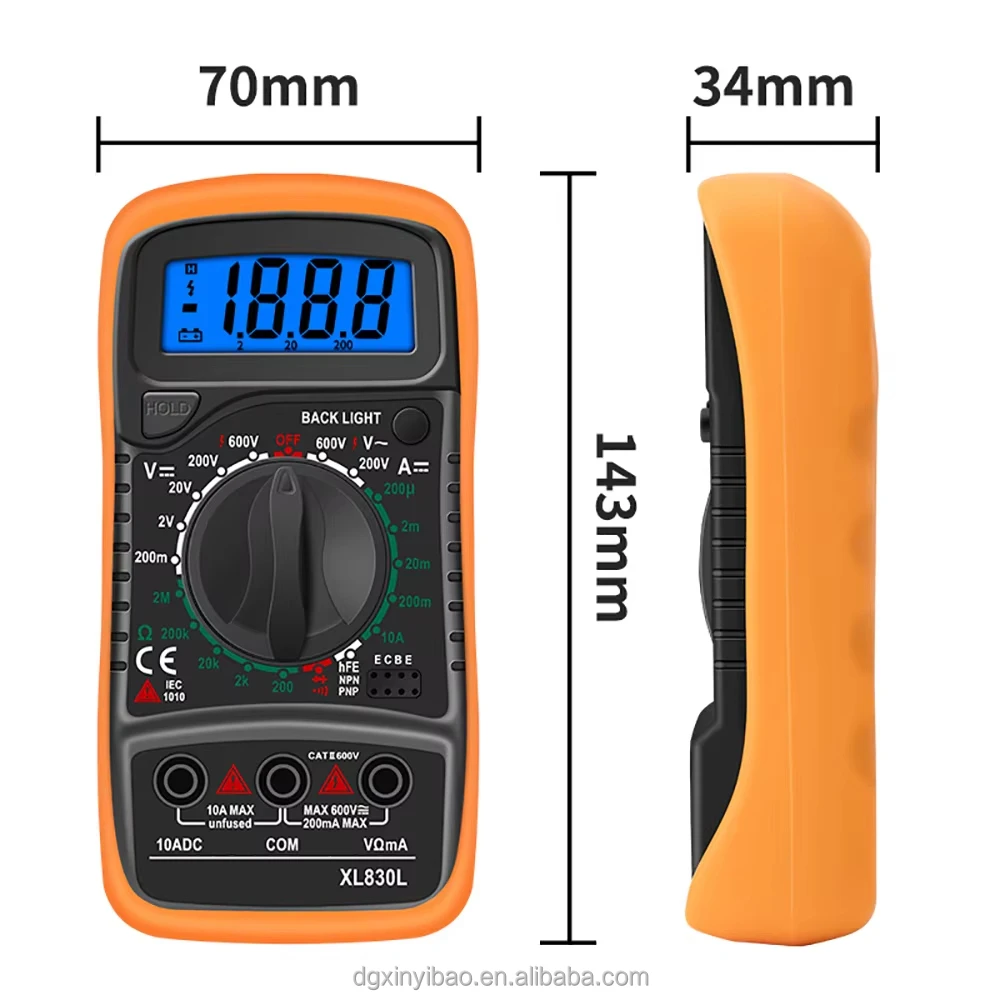 2024 XL830L digital display digital multimeter high cost performance high precision electrical measuring instruments and meters