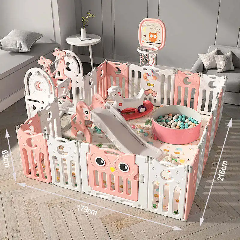 Indoor  Portable Plastic Kids Modern Foldable Baby Safety Playpen Kids Playpen For Baby And Toddlers