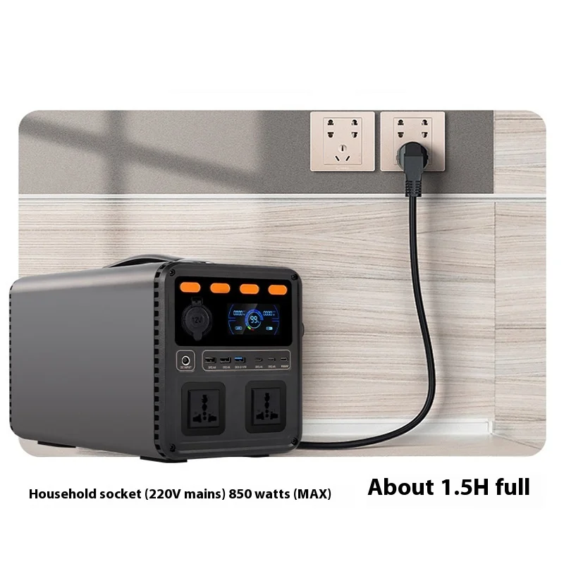1200W Fast Charging Portable Power Stations Japanese/US/European Standard Energy Storage Outdoor Use 1 Degree Electric Movable