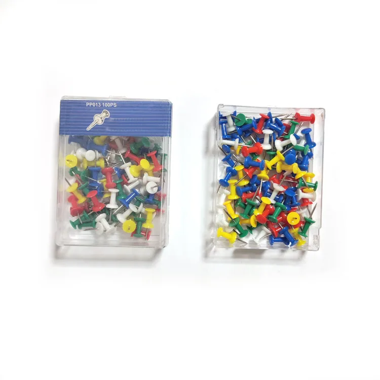 Factory Price Round Head Colorful Push Pin School Decorative Metal Map Pins Drawing Pin